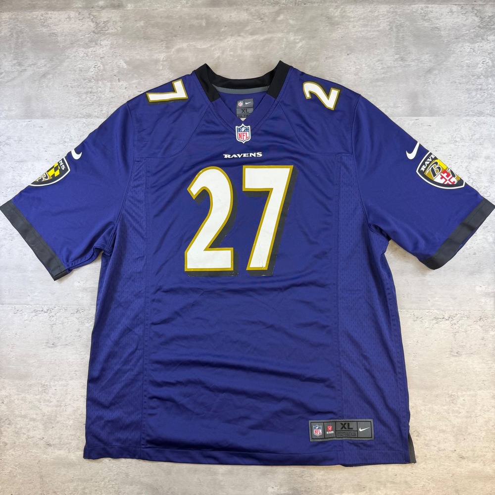 Nike Baltimore Ravens Ray Rice 27 NFL Jersey Purple Mens XL On Field